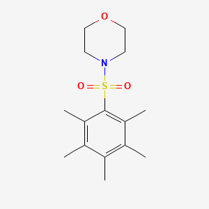 molecular formula C15H23NO3S B5284238 4-[(2,3,4,5,6-pentamethylphenyl)sulfonyl]morpholine 