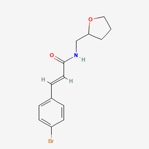 (2E)-3-(4-bromophenyl)-N-(tetrahydrofuran-2-ylmethyl)prop-2-enamide