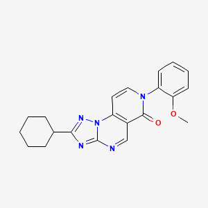 molecular formula C21H21N5O2 B5284301 2-cyclohexyl-7-(2-methoxyphenyl)pyrido[3,4-e][1,2,4]triazolo[1,5-a]pyrimidin-6(7H)-one 