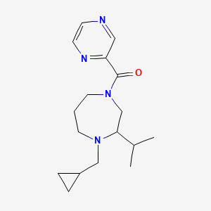 1-(cyclopropylmethyl)-2-isopropyl-4-(2-pyrazinylcarbonyl)-1,4-diazepane