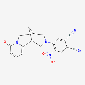 4-NITRO-5-(8-OXO-1,5,6,8-TETRAHYDRO-2H-1,5-METHANOPYRIDO[1,2-A][1,5]DIAZOCIN-3(4H)-YL)PHTHALONITRILE