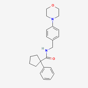 N-[4-(4-morpholinyl)benzyl]-1-phenylcyclopentanecarboxamide