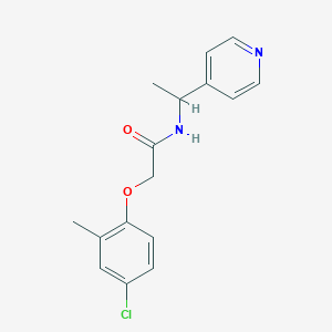 2-(4-chloro-2-methylphenoxy)-N-[1-(pyridin-4-yl)ethyl]acetamide