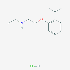 N-ethyl-2-(5-methyl-2-propan-2-ylphenoxy)ethanamine;hydrochloride