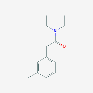 molecular formula C13H19NO B5284443 N,N-diethyl-2-(3-methylphenyl)acetamide 