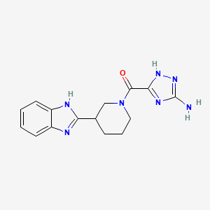 5-{[3-(1H-benzimidazol-2-yl)piperidin-1-yl]carbonyl}-1H-1,2,4-triazol-3-amine