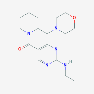 N-ethyl-5-{[2-(morpholin-4-ylmethyl)piperidin-1-yl]carbonyl}pyrimidin-2-amine