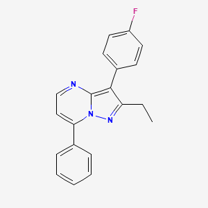 2-ethyl-3-(4-fluorophenyl)-7-phenylpyrazolo[1,5-a]pyrimidine