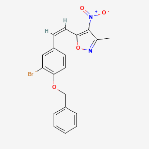 5-{2-[4-(benzyloxy)-3-bromophenyl]vinyl}-3-methyl-4-nitroisoxazole