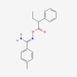 4-methyl-N'-[(2-phenylbutanoyl)oxy]benzenecarboximidamide