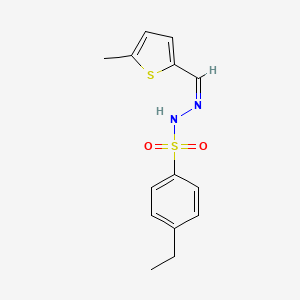 4-ethyl-N'-[(5-methyl-2-thienyl)methylene]benzenesulfonohydrazide