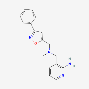 3-({methyl[(3-phenyl-5-isoxazolyl)methyl]amino}methyl)-2-pyridinamine