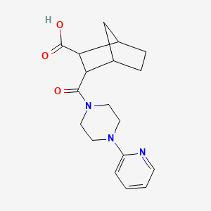 3-{[4-(2-pyridinyl)-1-piperazinyl]carbonyl}bicyclo[2.2.1]heptane-2-carboxylic acid