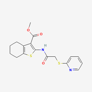 methyl 2-{[(2-pyridinylthio)acetyl]amino}-4,5,6,7-tetrahydro-1-benzothiophene-3-carboxylate