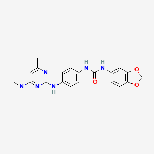 N-1,3-benzodioxol-5-yl-N'-(4-{[4-(dimethylamino)-6-methyl-2-pyrimidinyl]amino}phenyl)urea