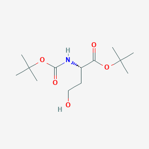 B052848 (S)-tert-Butyl 2-((tert-butoxycarbonyl)amino)-4-hydroxybutanoate CAS No. 81323-58-2