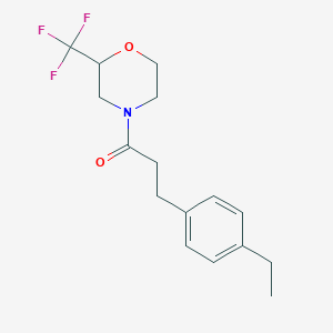 4-[3-(4-ethylphenyl)propanoyl]-2-(trifluoromethyl)morpholine