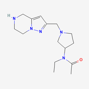 N-ethyl-N-[1-(4,5,6,7-tetrahydropyrazolo[1,5-a]pyrazin-2-ylmethyl)pyrrolidin-3-yl]acetamide