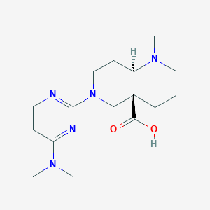 (4aS*,8aR*)-6-[4-(dimethylamino)-2-pyrimidinyl]-1-methyloctahydro-1,6-naphthyridine-4a(2H)-carboxylic acid