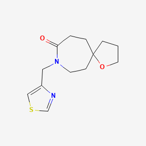 molecular formula C13H18N2O2S B5284909 8-(1,3-thiazol-4-ylmethyl)-1-oxa-8-azaspiro[4.6]undecan-9-one 