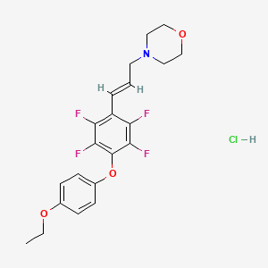 4-{3-[4-(4-ethoxyphenoxy)-2,3,5,6-tetrafluorophenyl]-2-propen-1-yl}morpholine hydrochloride