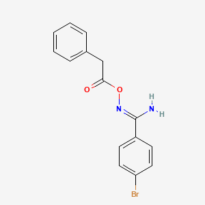 4-bromo-N'-[(phenylacetyl)oxy]benzenecarboximidamide