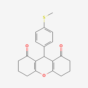 9-[4-(METHYLSULFANYL)PHENYL]-2,3,4,5,6,7,8,9-OCTAHYDRO-1H-XANTHENE-1,8-DIONE