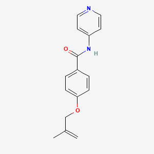 molecular formula C16H16N2O2 B5284989 4-[(2-methyl-2-propen-1-yl)oxy]-N-4-pyridinylbenzamide 