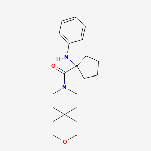 N-[1-(3-oxa-9-azaspiro[5.5]undec-9-ylcarbonyl)cyclopentyl]aniline