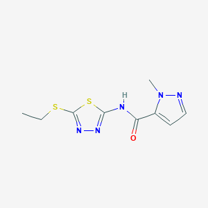 N-[5-(ethylsulfanyl)-1,3,4-thiadiazol-2-yl]-1-methyl-1H-pyrazole-5-carboxamide