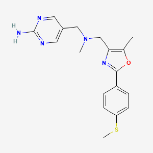 5-{[methyl({5-methyl-2-[4-(methylthio)phenyl]-1,3-oxazol-4-yl}methyl)amino]methyl}pyrimidin-2-amine