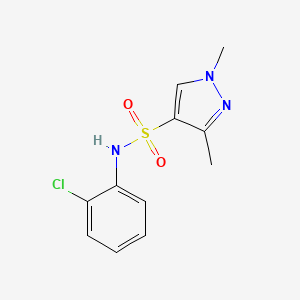 N-(2-chlorophenyl)-1,3-dimethyl-1H-pyrazole-4-sulfonamide