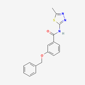 3-(benzyloxy)-N-(5-methyl-1,3,4-thiadiazol-2-yl)benzamide