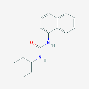 molecular formula C16H20N2O B5285083 N-(1-ethylpropyl)-N'-1-naphthylurea 