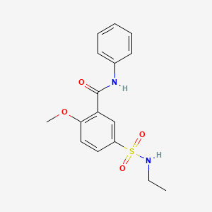 5-(ethylsulfamoyl)-2-methoxy-N-phenylbenzamide