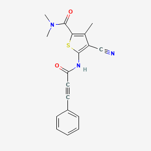 4-CYANO-NN3-TRIMETHYL-5-(3-PHENYLPROP-2-YNAMIDO)THIOPHENE-2-CARBOXAMIDE