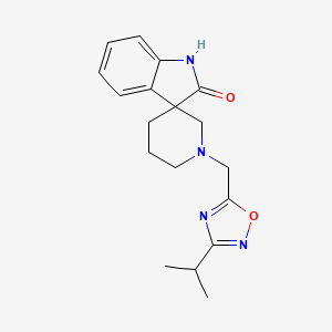 1'-[(3-isopropyl-1,2,4-oxadiazol-5-yl)methyl]spiro[indole-3,3'-piperidin]-2(1H)-one