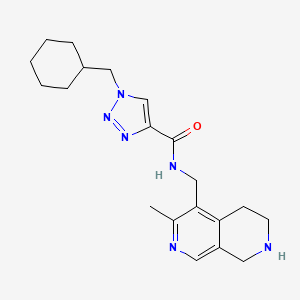 1-(cyclohexylmethyl)-N-[(3-methyl-5,6,7,8-tetrahydro-2,7-naphthyridin-4-yl)methyl]-1H-1,2,3-triazole-4-carboxamide