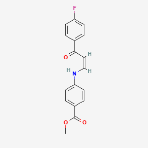 methyl 4-[[(Z)-3-(4-fluorophenyl)-3-oxoprop-1-enyl]amino]benzoate