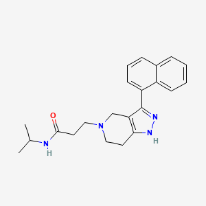 N-isopropyl-3-[3-(1-naphthyl)-1,4,6,7-tetrahydro-5H-pyrazolo[4,3-c]pyridin-5-yl]propanamide