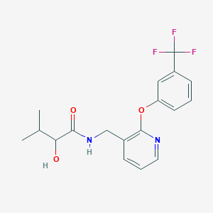 2-hydroxy-3-methyl-N-({2-[3-(trifluoromethyl)phenoxy]pyridin-3-yl}methyl)butanamide