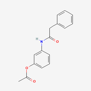 3-[(2-phenylacetyl)amino]phenyl acetate