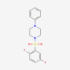 1-[(2,5-difluorophenyl)sulfonyl]-4-phenylpiperazine