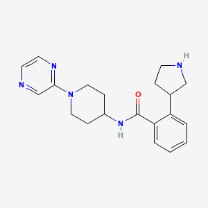 N-[1-(2-pyrazinyl)-4-piperidinyl]-2-(3-pyrrolidinyl)benzamide dihydrochloride