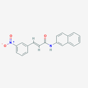 molecular formula C19H14N2O3 B5285272 N-2-naphthyl-3-(3-nitrophenyl)acrylamide 