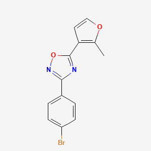 3-(4-bromophenyl)-5-(2-methyl-3-furyl)-1,2,4-oxadiazole