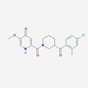 2-{[3-(4-chloro-2-methylbenzoyl)piperidin-1-yl]carbonyl}-5-methoxypyridin-4(1H)-one