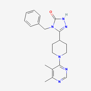 4-benzyl-5-[1-(5,6-dimethyl-4-pyrimidinyl)-4-piperidinyl]-2,4-dihydro-3H-1,2,4-triazol-3-one