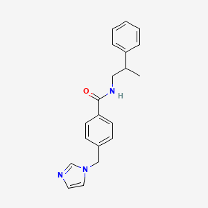 4-(1H-imidazol-1-ylmethyl)-N-(2-phenylpropyl)benzamide