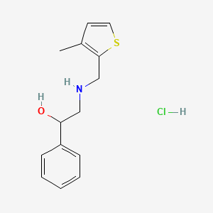 2-{[(3-methyl-2-thienyl)methyl]amino}-1-phenylethanol hydrochloride